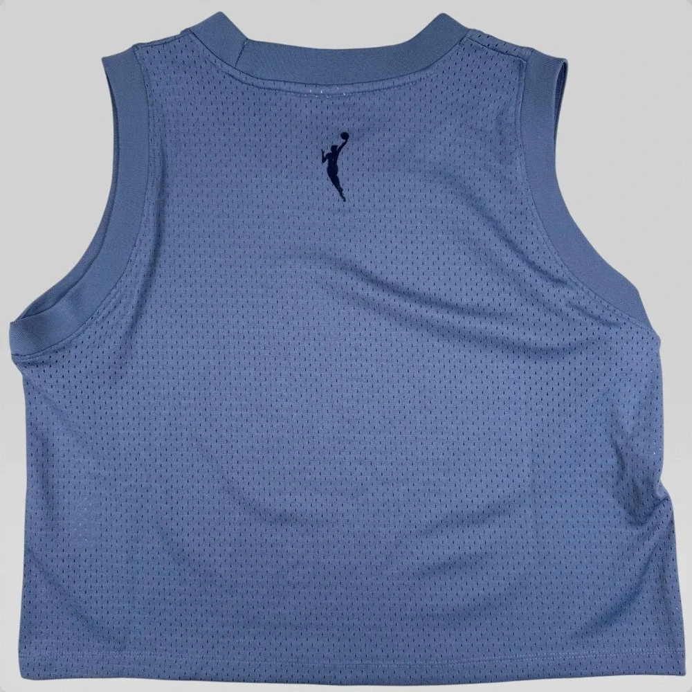 NIKE WNBA Indiana Fever Mesh Tank Top Womens XL Blue Basketball Cropped Jersey‎